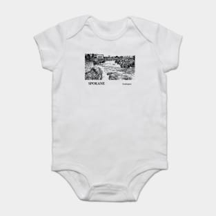 Spokane Washington Baby Bodysuit